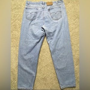 Vtg Levis orange tab Mens 550 Denim Jeans Blue Relaxed Fit Tapered Leg 40 x 32